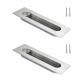 2 pi�ce poign�es de porte coulissante,poign�es concaves en acier inoxydable s...