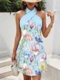 Robe Mini Imprim�e Slim D�bardeur Bretelles Femme �l�gante Zara