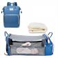 Sac � dos pliable pour lit de b�b�, sac de voyage �tanche avec chargeur USB