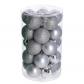 Lot de 25 Boules de No�l en Plastique argent� pour d�coration d'arbre 6 cm de...