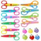 Set de Ciseaux Enfants, Ciseaux Cranteurs Enfants, Une Vari�t� de Motifs Amus...