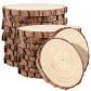 Lot de 20 tranches de bois naturel brut avec �corce  1416 cm  Disques de bois...