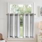 Rideau Cuisine Voilage Brise Bise pour Placard Chambre Courts Ray� Gris, Lot ...