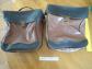 LOT 2 SACOCHES ANCIENNES VINTAGE  PAIRE SACOCHE SAC  VELO BiCYCLETTE MARRON