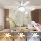 52CM Ventilateur de plafond avec �clairage et t�l�commande, 40 W 3000 K 6500 K