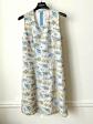 ROBE Vintage Les Petite...en Fleurs liberty Bleu Jaune Taille 34 excellent �tat