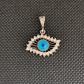 Pendentif En Argent Massif 925 Cr�ateur Breloque Art Nouveau D�co  il