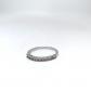 Bague alliance avec zirconium blanc T58 bijoux en Argent Massif 925 -4