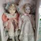 LOT de 2 poup�es de PORCELAINE  40 cm