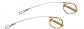 Lot de deux goupilles 8 mm avec c�ble de s�curit� gain� PVC