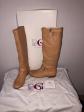 Luxury Flat Leather Cut Out Boots TO BE G Firenze Size 37.5 Like New 659