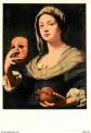 Carte Postale   Art   Peinture   Lorenzo Lippi   La Femme au masque   Carte de l