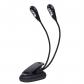 Lampe � Pince, Bras R�glable et Double �clairage 6 Perles, Lampe de Bureau