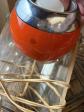 Petite Lampe Vintage De Bureau Orange