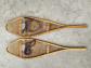 ancienne paire de raquettes � neige canadienne bois