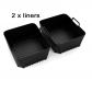 2 pi�ces Airfryer Ninja moule en silicone friteuse � air chaud insert en silicone Air Fryer panier