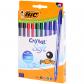 Lot de Stylos Bille Bic cristal Couleur 2noir 4bleu 2rouge 2vert  10pi�ces