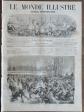 Le Monde Illustr� 1870 Patinage Bois de Boulogne Paris maison de jeu clandestine