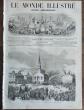 Le Monde Illustr� 1870 Greve du Creuzot Mines Pecheurs du Conquet Finist�re