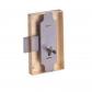 Serrure � coffre cambr� 80x60mm axe 40mm LG 12 droite finition fer DEVISMES