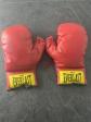 Paire de gants de boxe Everlast vintage en cuir rouge   Mod�le 2922