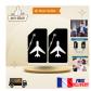 �tiquettes de Bagage en Silicone   Lot de 2 avec Boucles en Acier Inoxydable