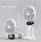 Mini Ventilateur Portable USB 5 Vitesses Pliable LED Rechargeable Silencieux