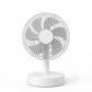 Mini Ventilateur Bureau Blanc Rechargeable Silencieux 4 Vitesses Portable Neuf