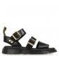 Sandales Nu Pieds Dr Martens adulte Gryphon Noir Noire Cuir A boucles