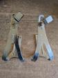 Paire Cales Pieds CHRISTOPHE Acier Chrom�   Sangles Cuir LAPIZE V�lo Course Vint