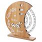 Bois Perp�tuel Calendrier, Bureau Bois Calendrier Disque Support Manuel Rotat...