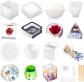 Lot De 20 Moules En Silicone Pour R�sine �poxy, Sph�re, Cube, Pyramide, Carr�, R