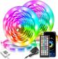 Ruban LED 30M RGB Bande LED Chambre, APP Et T�l�commande, Synchronisation De La