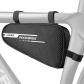 Sacoche De Cadre V�lo VTT BMX, Sacoche Triangle De Tube R�fl�chissant Noir 1.2 L