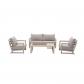 Ensemble de d�tente de jardin   Structure en aluminium   Tissu   Proloisirs   4