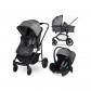 BEBECONFORT Haze Trio, Poussette 3 en 1, 0 4 ans, 22 kg max, siege auto b�b� i S