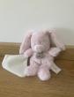 Peluche Lapin Rose BabyNat Doudou Mouchoir B�b�
