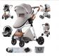 Poussette b�b� 3 en 1 avec si�ge auto, l�g�re, pour b�b�, compacte