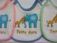 6 bavoirs b�b� �ponge motif animaux GRAZIELLA  Neuf Emball�