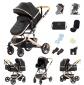 Poussette Portable Si�ge Auto Multifonction L�g�re 3 en 1 pour B�b�, Nouveau n�