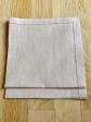 HERM�S PARIS LOT 2 SERVIETTES DE TABLE EN 100% LIN BEIGE LINGE MAISON �TAT NEUF