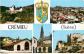 Carte Postale   38   Cr�mieu   Multivues   Blasons   Mention Photographie V�rita