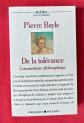 Pierre Bayle De la tol�rance Commentaire philosophique Agora Presses Pocket 1992