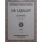 Loeillet J. Fl�te pour piano B. Sonate en sol mineur 1961