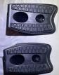 Lot de 2 cales de roue pour voiture, remorque ou caravane
