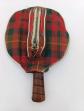 Raquette de tennis de table vintage Marco   housse �cossaise   3 balles ancienne