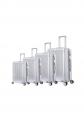 Set de 4 Valises Rigides Argent ABS-PC   Bagage Cabine   Soute Roulettes 360�