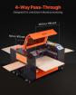 VEVOR Graveur Laser CO2 60W Machine De Gravure Laser 60X40Cm 4 Voies Pass Air...