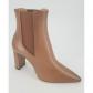 Camel Begonia Ankle Boots SANTONI Size 38.5