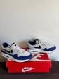 Nike air Max 1   Blanc Bleu Noir   Taille 40 (7us)   Proche Du Neuf  Bo�te OG
